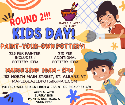 Kids Day! Paint-Your-Own Pottery Pop-Up Reserved Seating