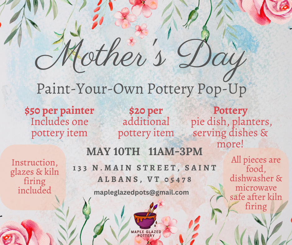 Mother's Day Paint-Your-Own Pottery Pop-Up Reserved Seating